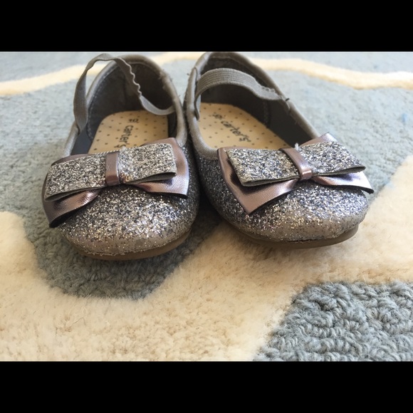 Silver ballet flats. - Picture 6 of 6